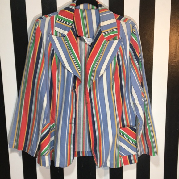 1960s 70s Sears Striped Blazer Size Large 14/16 Woman’s - Picture 17 of 17